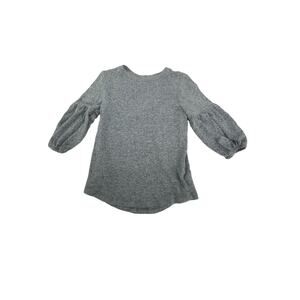 Gap Kids Girls Gray Balloon Sleeve Blouse Youth Size Medium 8